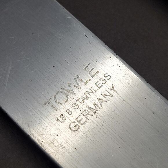 TOWLE Stainless Dinner Knife London Shell Flatware GERMANY Set 4 Pcs Vtg - Picture 3 of 7